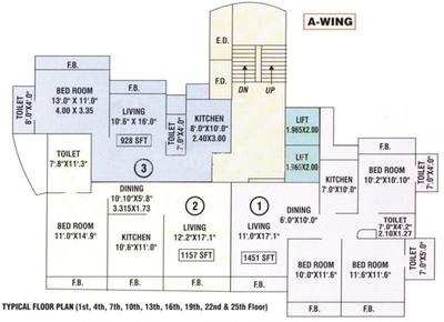 Project Image of 2000 Sq.ft 5 BHK Duplex for sale in Sanpada for Rs. 55000000