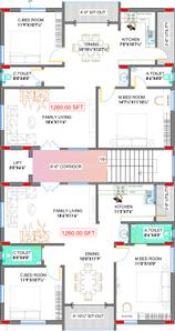 Project Image of 0.0 - 1260.0 Sq.ft 2 BHK Apartment for buy in Rudra Kausthubham Emrald