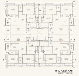 Project Image of 941.73 - 1024.19 Sq.ft 3 BHK Apartment for buy in BLJ Silver Square