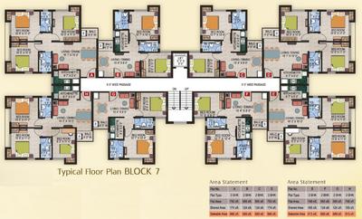 Project Image of 984.0 - 986.0 Sq.ft 3 BHK Apartment for buy in Magnolia Fantasia Phase I