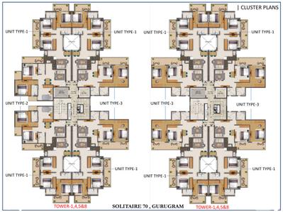 Project Image of 542.61 - 640.67 Sq.ft 2 BHK Apartment for buy in Riseonic Solitaire 70