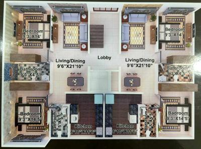Project Image of 668.34 - 923.01 Sq.ft 2 BHK Apartment for buy in R N Ashirwad Apartments
