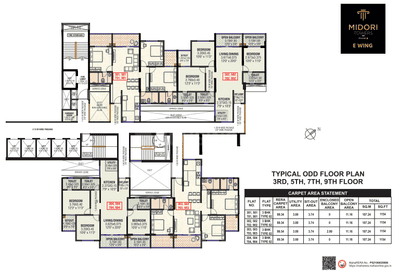 Project Image of 931.51 - 961.65 Sq.ft 3 BHK Apartment for buy in Vikram Midori Tower Phase 3
