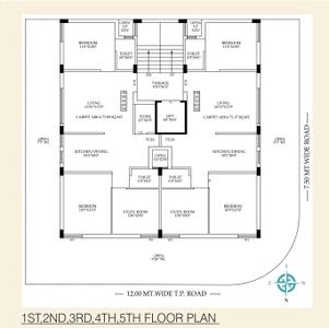 Project Image of 766.07 - 795.35 Sq.ft 3 BHK Apartment for buy in Balaji Nandanvan Villa