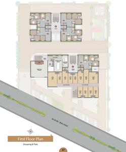 Project Image of 0.0 - 858.21 Sq.ft 3 BHK Apartment for buy in A And J Twin Towers