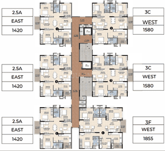 Project Image of 1320.0 - 1855.0 Sq.ft 2 BHK Apartment for buy in Ramky One Orbit