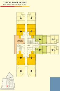 Project Image of 517.42 - 583.19 Sq.ft 2 BHK Apartment for buy in GG Town Wagholi Phase B Building 8 And 9