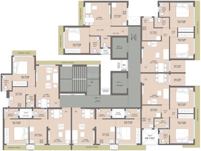 Project Image of 352.95 - 523.88 Sq.ft 1 BHK Apartment for buy in Galaxy Heights Tower III Wing L to P