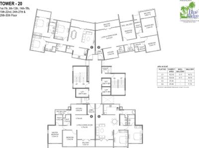 Project Image of 740.98 - 2484.0 Sq.ft 2 BHK Apartment for buy in Paranjape Blue Ridge