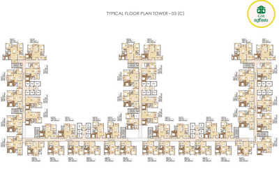 Project Image of 900.0 - 1750.0 Sq.ft 2 BHK Apartment for buy in Gulam GM Global Techies Town Tower A