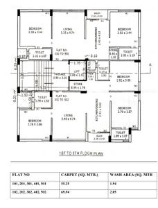Project Image of 594.71 - 752.83 Sq.ft 2.5 BHK Apartment for buy in Iskon Prime
