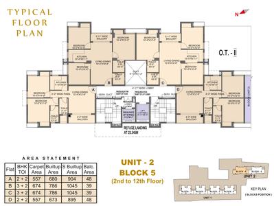 Project Image of 882.0 - 1148.0 Sq.ft 2 BHK Apartment for buy in Rohra Imperial