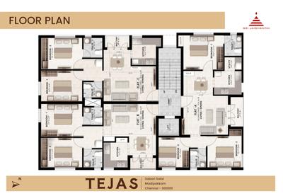Project Image of 809.0 - 815.0 Sq.ft 2 BHK Apartment for buy in Sri Jaishanthi Tejas