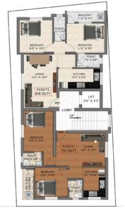 Project Image of 763.0 - 838.0 Sq.ft 2 BHK Apartment for buy in Sri Green Square