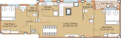 Project Image of 983.0 - 1238.0 Sq.ft 2 BHK Apartment for buy in Starlite Sunny Divine