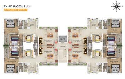 Project Image of 748.95 - 1161.75 Sq.ft 3 BHK Apartment for buy in Angel Regency