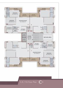 Project Image of 0.0 - 2304.0 Sq.ft 3 BHK Apartment for buy in Sampath Sky