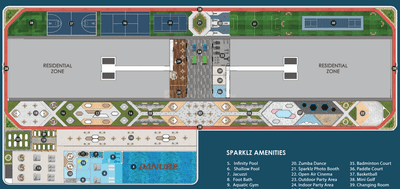 Project Image of 1379.0 - 2018.0 Sq.ft 3 BHK Apartment for buy in Danube Sparklz