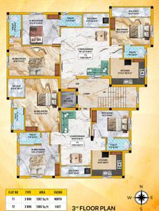 Project Image of 1309.0 - 1383.0 Sq.ft 3 BHK Apartment for buy in BC Ira