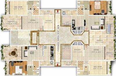 Project Image of 720.0 - 1064.0 Sq.ft 1 BHK Apartment for buy in Anmol Shanti Niketan