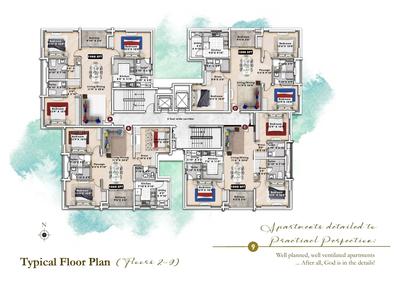 Project Image of 1580.0 - 1794.0 Sq.ft 3 BHK Apartment for buy in Hansa One Oh One