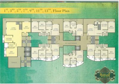 Project Image of 374.0 - 1013.0 Sq.ft 1 BHK Apartment for buy in Sky Hayaat Palace