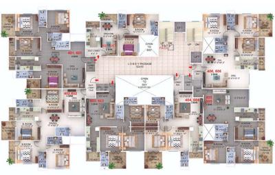 Project Image of 1005.56 - 1094.15 Sq.ft 2 BHK Apartment for buy in Mahadev Galaxy