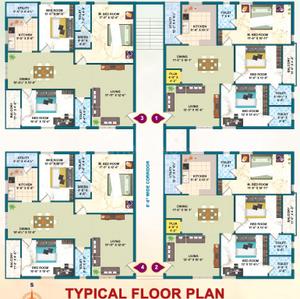 Project Image of 1350.0 - 1820.0 Sq.ft 2 BHK Apartment for buy in Sri Surya Icon