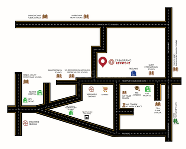 Project Image of 1167.0 - 1776.0 Sq.ft 2 BHK Apartment for buy in Casagrand Keystone