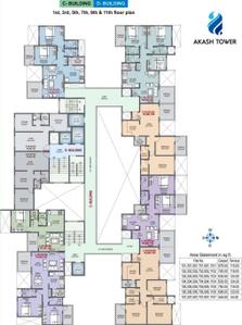 Project Image of 459.0 - 1313.0 Sq.ft 1 BHK Apartment for buy in Lunkad Akash Towers C And D