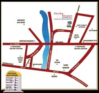 Project Image of 590.0 - 1144.0 Sq.ft 1 BHK Apartment for buy in Devika Skypers Tower 1 6 6A & 7
