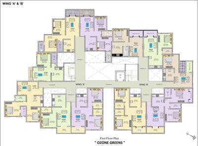Project Image of 514.0 - 975.0 Sq.ft 1 BHK Apartment for buy in Ozone Greens