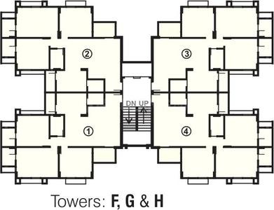 Project Image of 1350.0 - 1710.0 Sq.ft 2 BHK Apartment for buy in Ozone Aangan