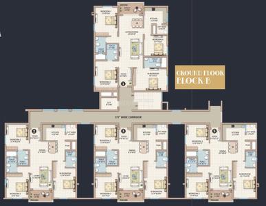 Project Image of 1640.0 - 2270.0 Sq.ft 3 BHK Apartment for buy in SB Skanda Lake Front
