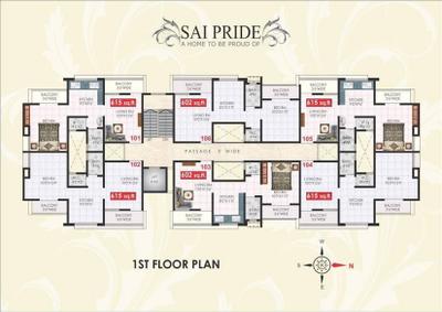 Project Image of 403.0 - 411.0 Sq.ft 1 BHK Apartment for buy in Shubham Sai Pride