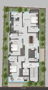 Green Kongu Illam Kongu Illam Cluster Plan from 1st to 3rd Floor 1