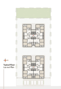 Project Image of 772.96 - 867.57 Sq.ft 3 BHK Apartment for buy in Vrundavan Greens