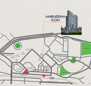 Project Image of 688.0 - 934.83 Sq.ft 2 BHK Apartment for buy in Aniruddha Icon