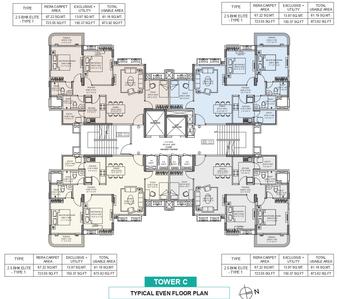 Project Image of 586.74 - 794.16 Sq.ft 2 BHK Apartment for buy in Peninsula Serenity At Ashok Astoria