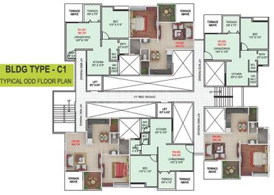 Project Image of 574.9 - 671.56 Sq.ft 2 BHK Apartment for buy in F5 Green County