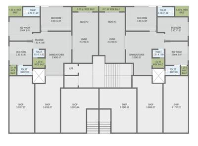 Project Image of 899.32 - 1183.49 Sq.ft 3 BHK Apartment for buy in Anmol Icon