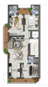Project Image of 0.0 - 1305.0 Sq.ft 3 BHK Builder Floor for buy in Srishti Luxury Floors