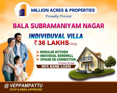Project Image of 1013.0 - 1590.0 Sq.ft Residential Plot Plot for buy in Million Bala Subramaniyam Nagar