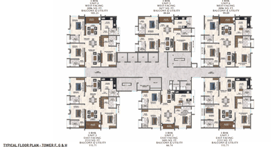 Project Image of 1679.0 - 3126.0 Sq.ft 3 BHK Apartment for buy in Zuari Gangothri Tribhuja