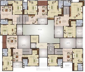 Project Image of 2800.0 - 3900.0 Sq.ft 3 BHK Apartment for buy in Sumanth Sreshta Chomalahri