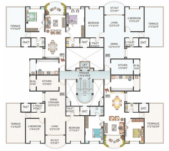 Project Image of 1200.0 - 1896.0 Sq.ft 2 BHK Apartment for buy in Clover Citadel