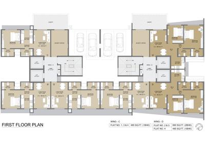Project Image of 485.0 - 1175.0 Sq.ft 1 BHK Apartment for buy in Ajmera Boulevard