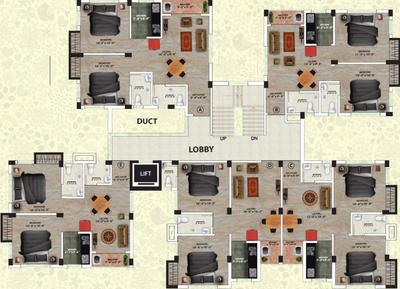 Project Image of 853.0 - 980.0 Sq.ft 2 BHK Apartment for buy in Essquare Parnashree Phase II