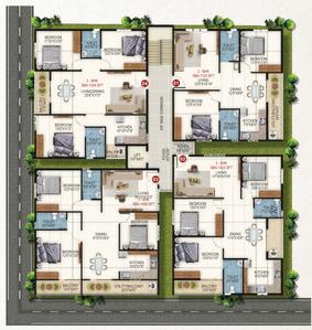 Project Image of 1120.0 - 1450.0 Sq.ft 2 BHK Apartment for buy in SLV Nakshatra Apartments