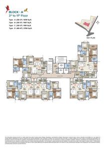 Project Image of 992.0 - 1548.0 Sq.ft 3 BHK Apartment for buy in Brigade Nanda Heights